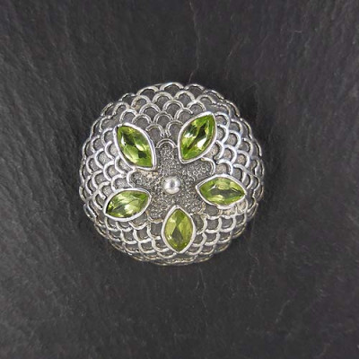 Peridot - Anhänger Rund
